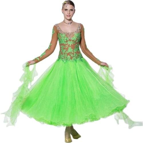 B-1444 Women high quality waltz ballroom dance dress for competition