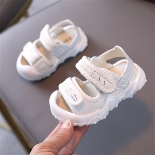 AOGT Summer Baby Sandals Fashion Breathable Mesh Kid Anti-Collision Shoes Soft Bottom Non-slip Infant Sandals for Boy Girl
