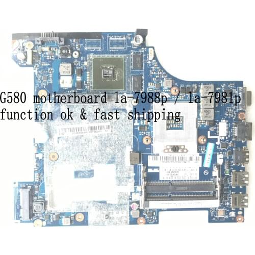 FAST SHIPPING.LA-7988P / la-7981P G580 laptop Motherboard For lenovo G580 MAINBOARD,ONBOARD discrete video card