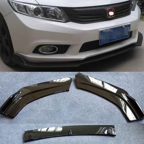 CEYUSOT For 3PCS Universal Front Bumper CAR Spoiler Separator OLD Mazda 6 Mazda3 City Sentra Collision Prevention Trim 2000-2014
