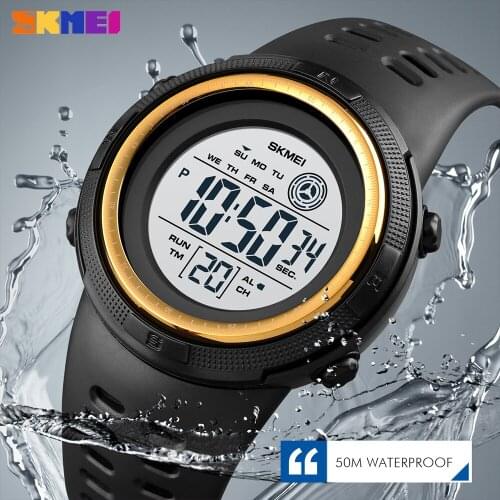 SKMEI Outdoor Sport Mens Watch Colorful Digital Electronic Kids Wristwatch Countdown Multi-Function Clock Relogio Masculino