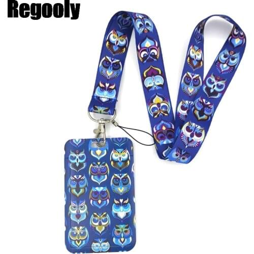 Funny Owl Meme Credit Card ID Holder Bag Student Women Travel Bank Bus Business Card Cover Badge Accessories Gifts