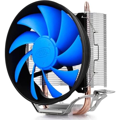 DEEPCOOL GAMMAXX 200T 2 Heat pipe CPU Cooler 120mm 4pin PWM Quiet Fan For intel LGA 775 115X AMD AM3 AM2 For CPU Cooling