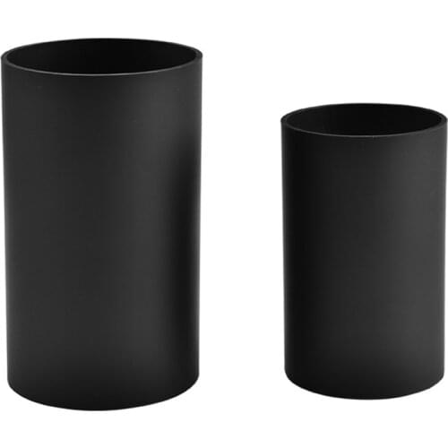 T3EC Kitchen Utensil Holder Black Plastic Cylinder Storage Tableware Drying Canister Cutlery Organizer Tools