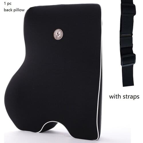 Low Back Pain Support Pillow for Office Chair Cushion Memory Foam Embrace Side Waist Computer Worker Back Rest Pillow Chair bed