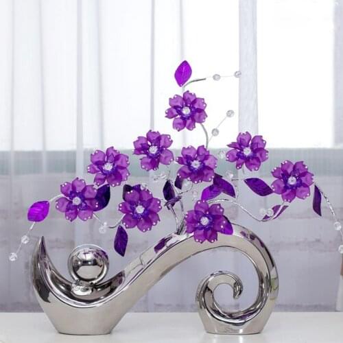 European Modern Fashion Ceramic Flower Vase Delicate Designed Vases Home and Wedding Decoration creative Arts and crafts