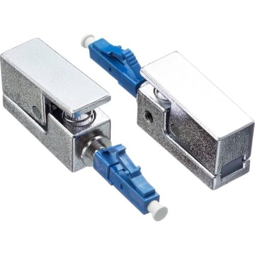 Square Type LC Bare Fiber Adaptor LC Bare Fiber Adapter Fiber Flange