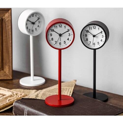 Desk Clock будильник Simple Nordic Style Quiet Creative Household Decoration Personality Table Ornaments MulticolorSmall Clocks