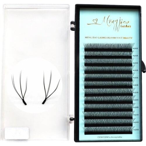 W Y Volume Eyelash Extension 9-12 mm 3D natural Lashes 0.07 Russian False Eyelashes Soft Faux mink lashes ,Do private label