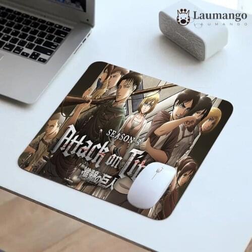PC Gamer Attack On Titan Pc Gaming Mouse Pad Small Office Mousepad Anime Computer Table Cheap Gaming Laptop Mousepad Xs Xxs