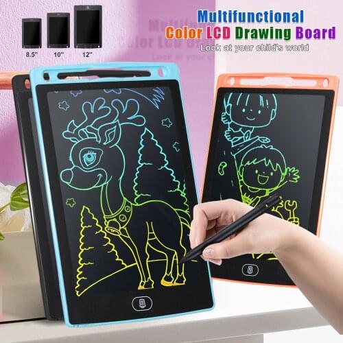 8.5/10/12 Inch LCD Drawing Tablet Electronic Kids Drawing Writing Board Colorful Handwriting Pad Sketchpad Childrens Toys