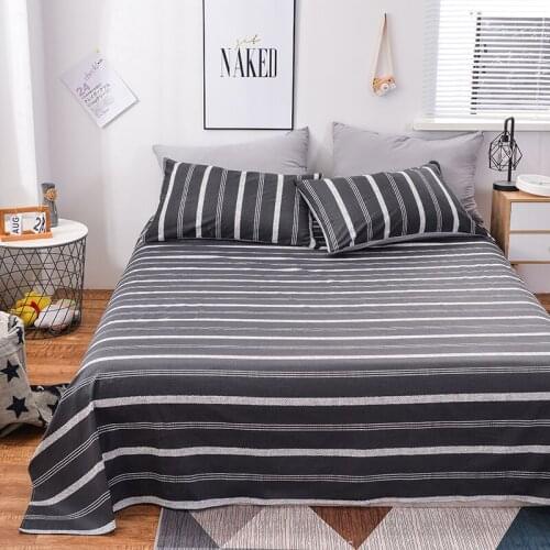 2019 New Active printing and dyeing of cotton right-angle sheets, 2/3pcs printing Bed sheets, pillowcases, bedding