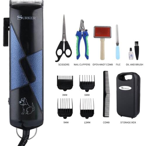 Corded Pet Hair Clippers Dog Hair Trimmer Cat Hair grooming Kit Low Noise with Guide Combs