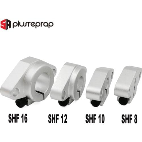 3D Printer SHF8 SHF10 SHF12 SHF16 Aluminum Rod Rail Shaft Support Linear Rail Support CNC Router XYZ Axiz for Reprap 3D Printer