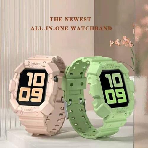 Newest Sport Strap for Apple Watch Band Series 6 1 2 3 4 5 Silicone Transparent for Iwatch 5 4 Strap 38mm 40mm 42mm 44mm wirst