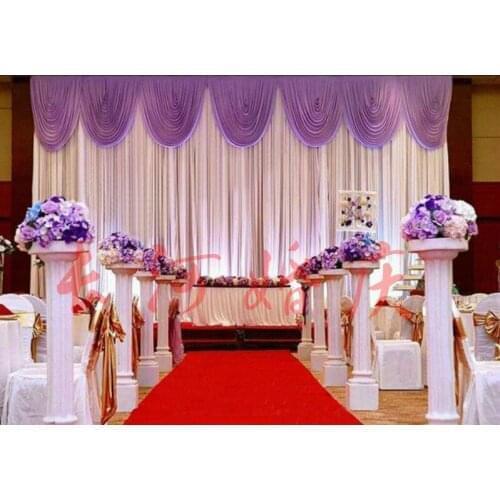Romantic 3m*6m decoration wedding stage curtain Luxurious decoration Mariage background