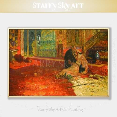Hand-painted Russian Famous Oil Painting Reproduction On The Wall Famous Artwork Ivan the Terrible and His Son Ivan Oil Painting
