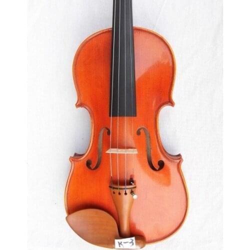 Violin ---Full Handmade 4/4 violin Strad model ,spruce top & flamed maple back No. K-3