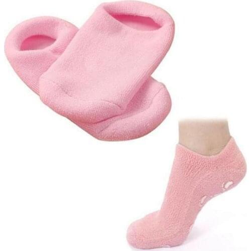 Gel Sock Silicone Foot Care Tool Feet Protector Pain Relief Crack Prevention Moisturize Dead Skin Removal Sock Breathable 1Pair