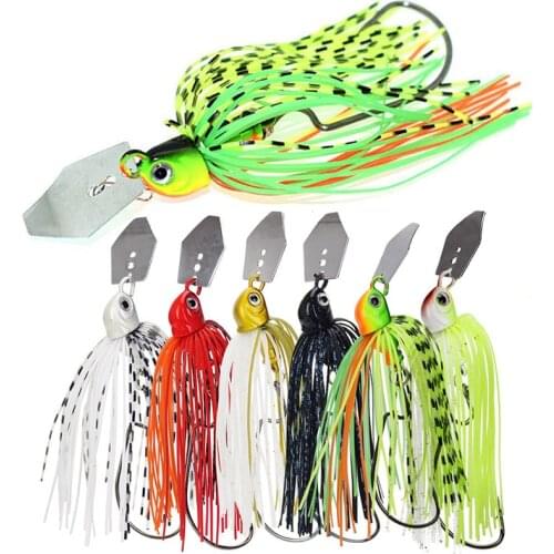 1Pcs Chatterbait Spinner bait Fishing Lures 13g/7cm Wobblers Buzz Isca Artificial Pike Pesca Fish Bait With Hook Fishing Tackle
