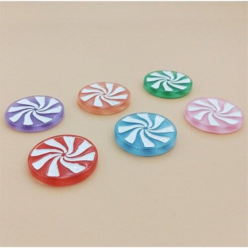 10Pcs Miniaturet Glitter Windmill Simulation Candy Flat back Resin Cabochon Embellishments Diy Scrapbooking Decorations Craft