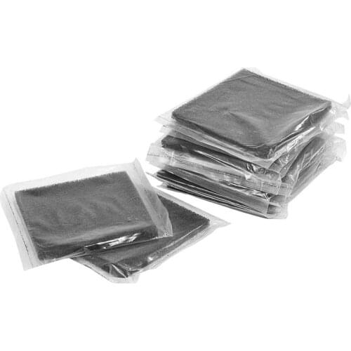 10Pcs Activated Carbon Sponge Filter Foam Sound-Absorbing Vacuum Cleaner Filter Set Installed in the Smoke Absorber