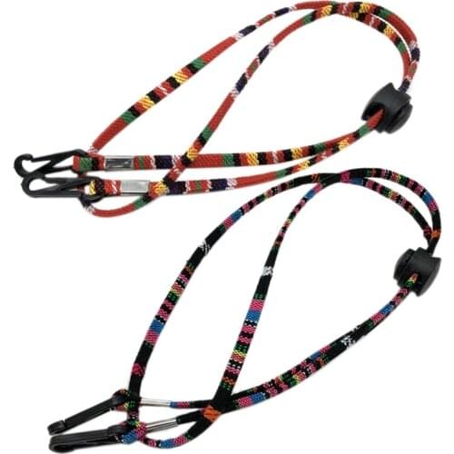 2 Pcs Adjustable Face Mask Hanging Rope Face Mask Lanyard Anti-Lost Disposable Mask Holder Ear Hanging Rope, No.1 & No.7
