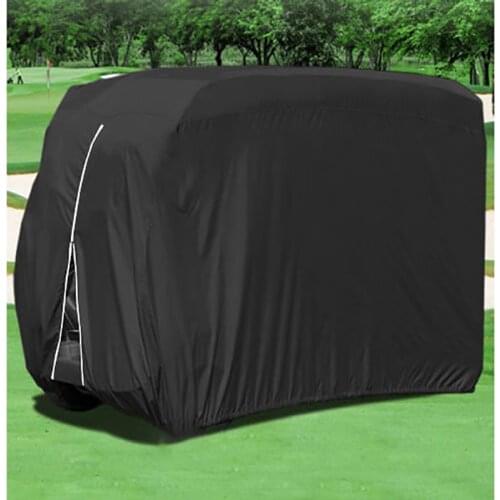 285*122*168cm 2/4 Passengers Golf Cart Cover 210D Oxford Cloth Waterproof Club Car Cover Sunshade Dustproof Golf Car Cart Cover