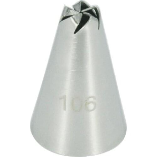 30pcs/lot)Free Shipping FDA High Quality Stainless Steel Cake Decorating Icing Nozzle #106