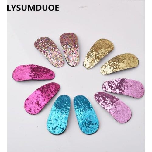 4Pcs Sparkling Clips Dripping Hair Clip Princess Barrette Solid Hairclip Headdress Powder Hairpins for Girls Hair Accessories