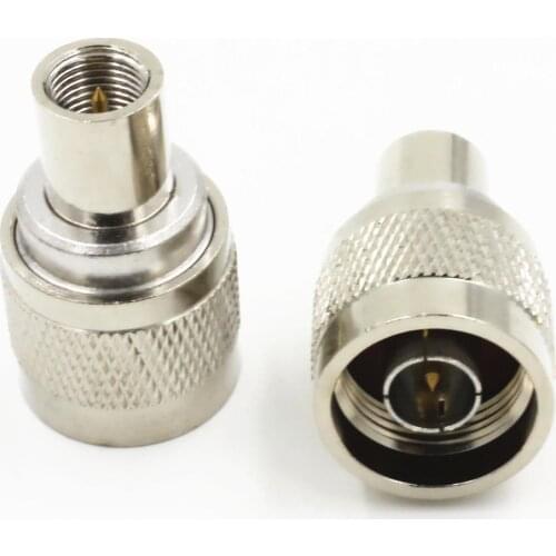 50PCS N Male to FME Male RF Coaxial Connector Straight Nickel Plated Adapter New Wholesale