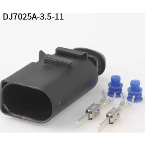 500SETS DJ7025A-3.5-11 3.5mm 2Pin AMP Car Electrical Wire Connectors for Audi ,BMW,Honda,Toyota,NISSAN AND other models