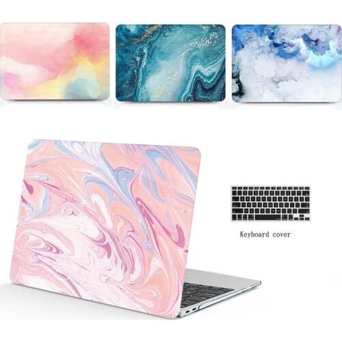 2020 New Marble pattern laptop Case+keyboard Cover For Apple Macbook Air Pro Retina Touch Bar Laptop Case 11 12 13 15 16 inch
