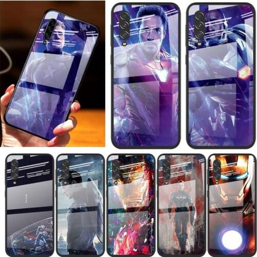 Avengers super hero cool For Samsung Note 20 10 9 8 Ultra Lite Plus 5G A70 A50 A40 A30 A20 A10 Tempered Glass Phone Case