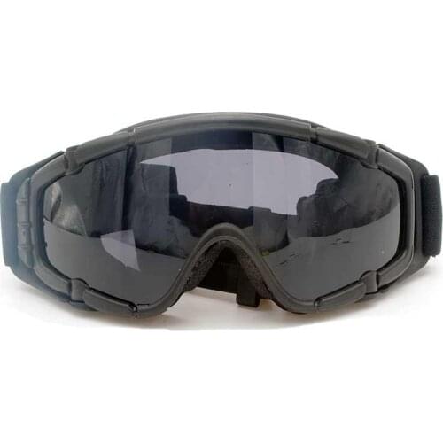 FMA Black Cooler Fan Version Black Outdoor Paintball Airsoft Glasses SI-Ballistic Goggle Update Version Eyecare