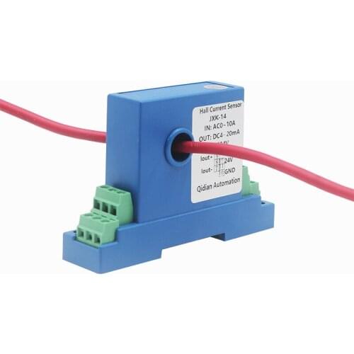 Hall Current Sensor AC 0-100A 150A Input 0-10V 4-20mA Analog Signal Converter Current Transmitter Split Hole AC Transducer
