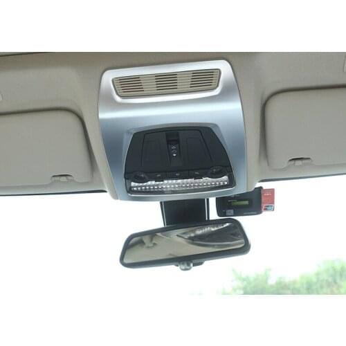 For BMW X3 X4 5 Series f10 f25 f26 2014-2017 Car-Styling Interior ABS Chrome Front Reading Light Frame Cover Trim 3d Stickers
