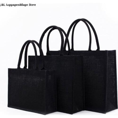 M68C Jute Tote Bags Burlap Bag with Soft Handle for Women Shopping Handbag Bridesmaid Christmas Thanksgiving Gift Organizer