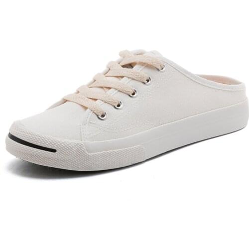 Canvas Women Shoes Retro Lace-up Ladies Casual Sneakers Outdoor Breathable Leisure Footwear Female Fashion Denim Beach Slippers