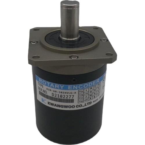 Machine Tool Spindle Encoder KWANGWOO Rotary Encoder RIB-60-1024VLG-A Made in China 68mm Solid Shaft Rotary Encoder 1024 PPR