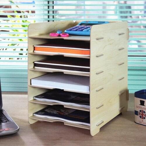 Creative artisan desktop office wooden office A4 information admission document holder A018