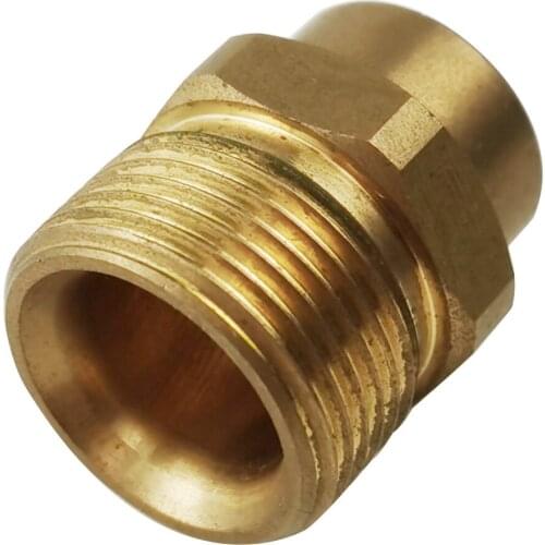 Pressure Brass Snow Washer Adaptor Foam Lance Adapter Coupler Connector G1/4 Female to M22-14mm Male Coupler Fitting Water Tools