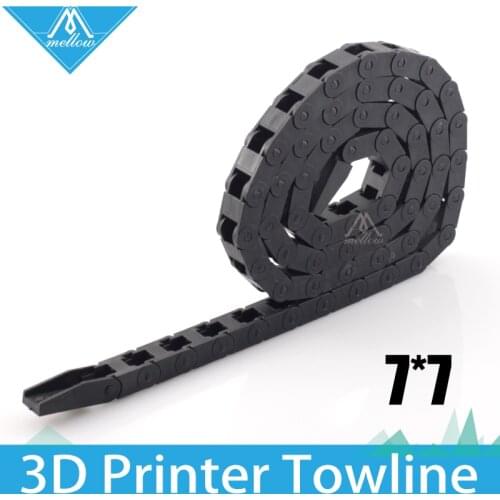 HOT! Best !!! 7 x 7mm L1000mm Cable Drag Chain Wire Carrier with end connectors for 3D Printer Tools