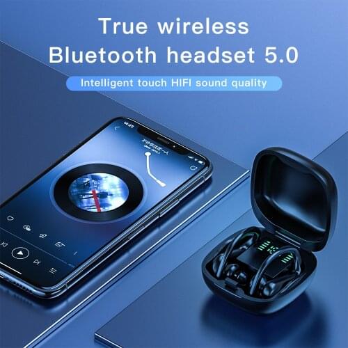 Md03 Smart Handsfree Earphone Mini Tws Noise Cancelling Headsets Blue-Tooth Heardphones Wireless Earphone