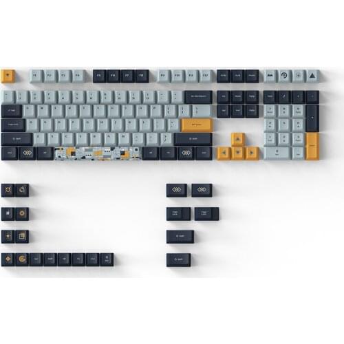 PBT Mechanical Keyboard Keycaps 128 Keys Macaron Vanilla Cheese Chocolate Olives Theme Multicolor Keycap Cherry Profile