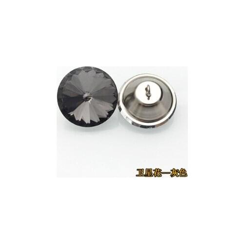 A15 20MM Soft bag crystal button sofa diamond button pull button fixed threading back button flower diamond decorative button