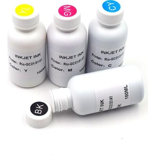 Sublimation ink refill kit for ricoh gc31 gc41 for ricoh e3300 e2600 e3350 e5500 e7700 printer printing ink