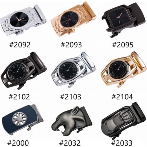 Barry.Wang New Fashion Mens Belts Gold Sliver Automatic Buckle Belts Cowhide Leather Luxury Designer Belts For Men Gifts PK-2104