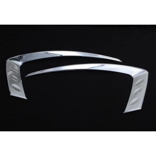New ABS Car Styling For Jeep Grand Cherokee 2014-2016 Car Front Light Eyebrow Trim Strips Exterior Auto Molding 2pcs