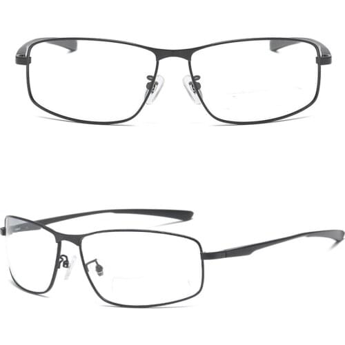 Al-mg Alloy Shield Type Oversized Men Reading Glasses +0.75 +1 +1.25 +1.5 +1.75 +2 +2.25 +2.5 +2.75 +3 +3.25 +3.5 +3.75 +4 To +6
